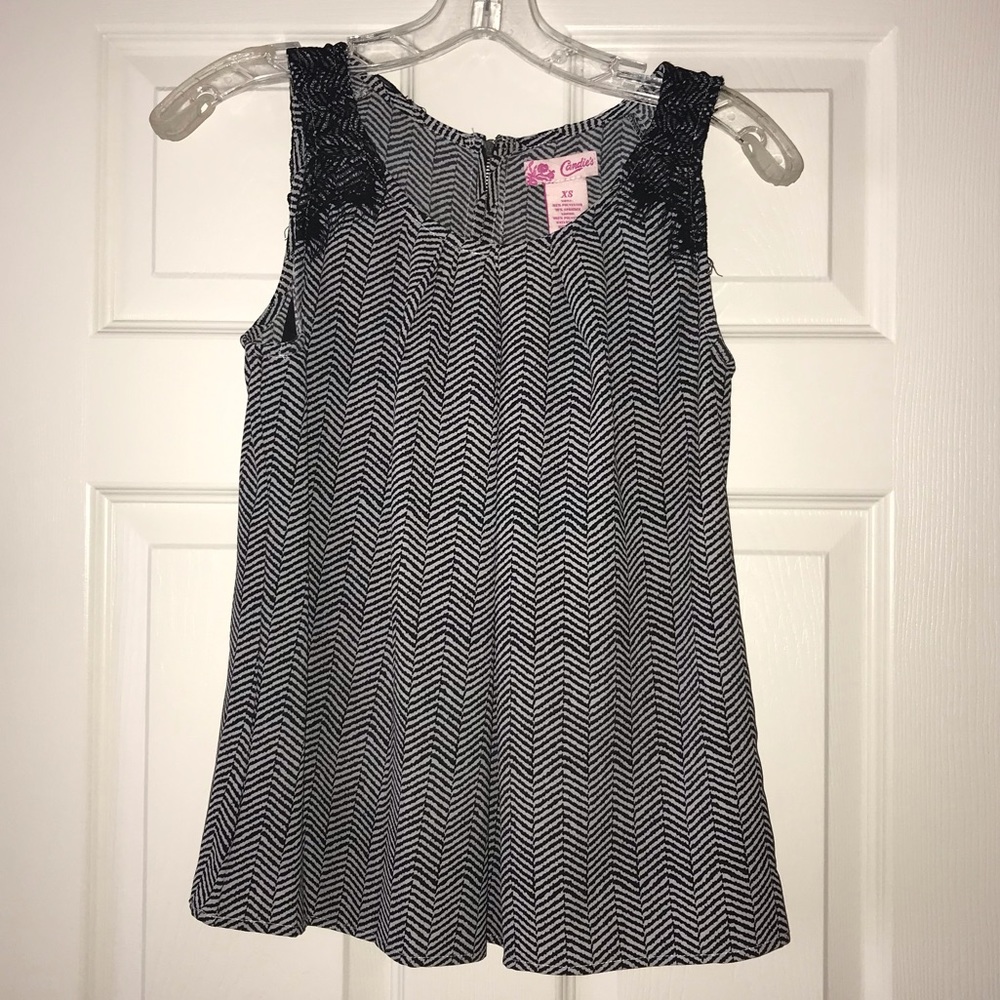 Black laced blouse